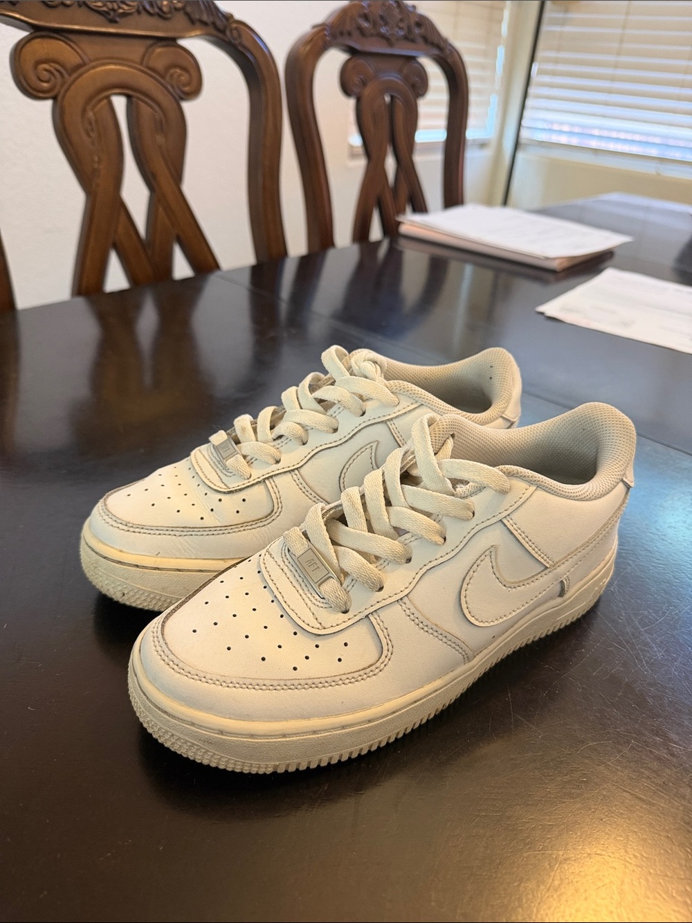 Nike Air Force ones Low-Top Sneakers -White/Cream youth